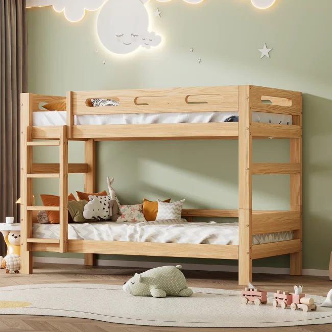 StayPlay Runaway Stapelbed 90x200cm – Massief Hout