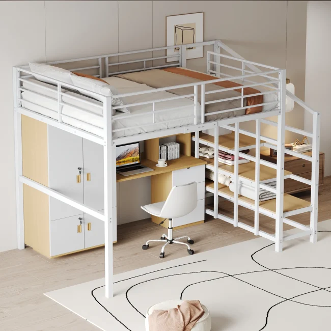 StayPlay Runaway Opbergbed 90x200cm – Metaal met opbergruimte