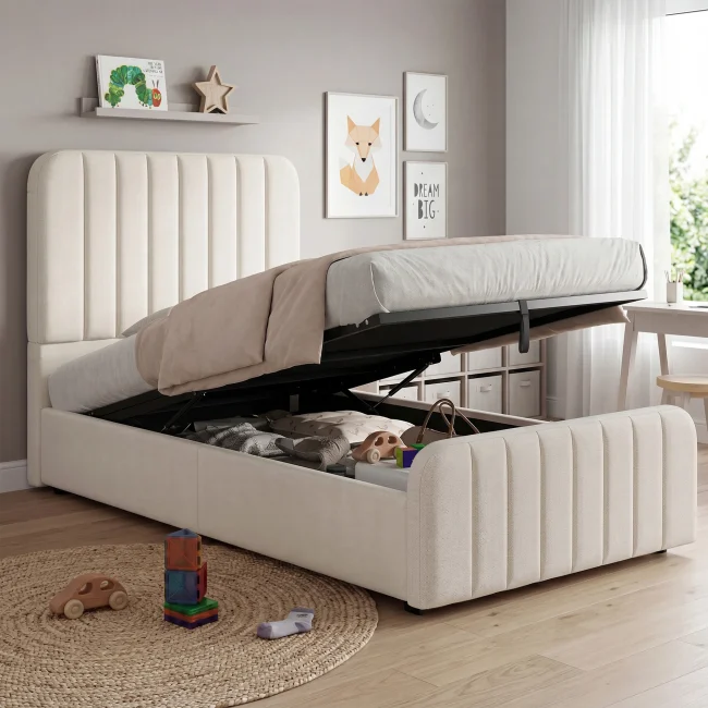 StayPlay Runaway Kinderbed 90x200cm met opbergruimte, lattenbodem en verstelbare hoogte