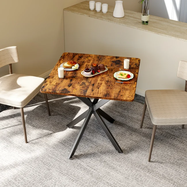 StayPlay Runaway Bijzettafel 80x80x75cm – Hout Bruin – Serie 2