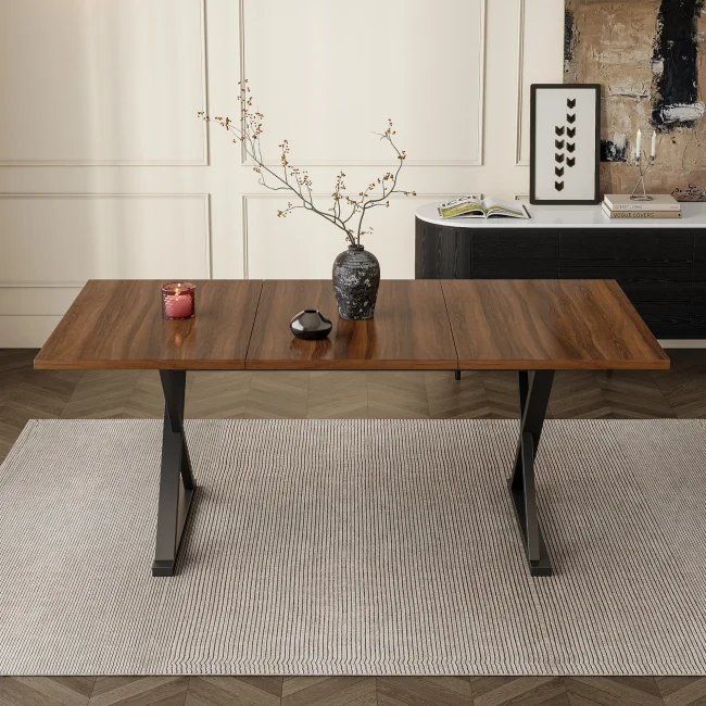 StayPlay Runaway Eettafel 180x90x75cm – MDF Zwart met geschikt voor 6-8 personen