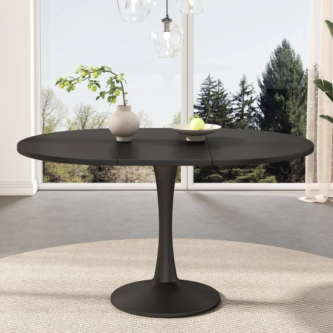 StayPlay Runaway Uitschuifbare Eettafel – MDF Zwart
