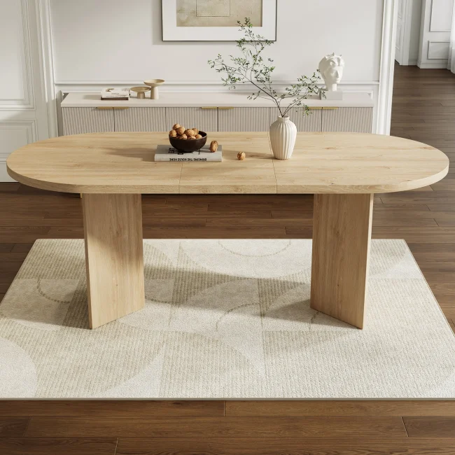 StayPlay Runaway Eettafel 200x90cm – MDF met afgeronde hoeken en geschikt voor 6-8 personen