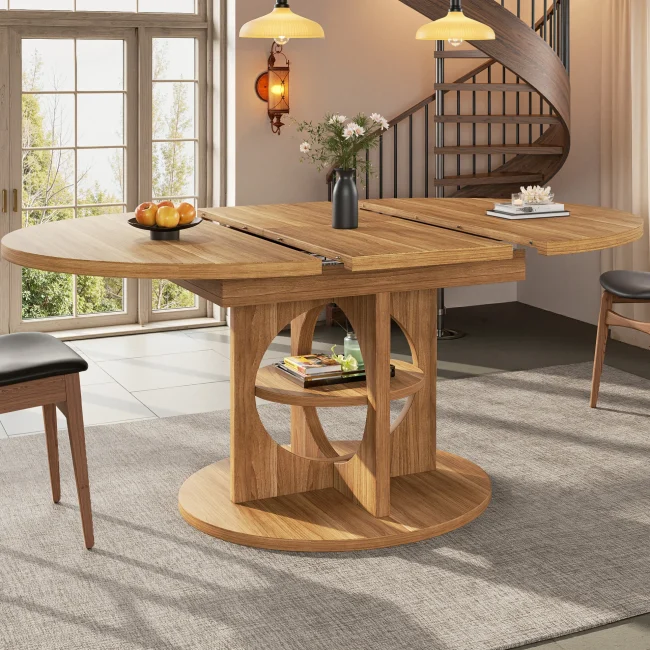 StayPlay Runaway Uitschuifbare Eettafel – MDF Zwart met opbergruimte – Serie 1
