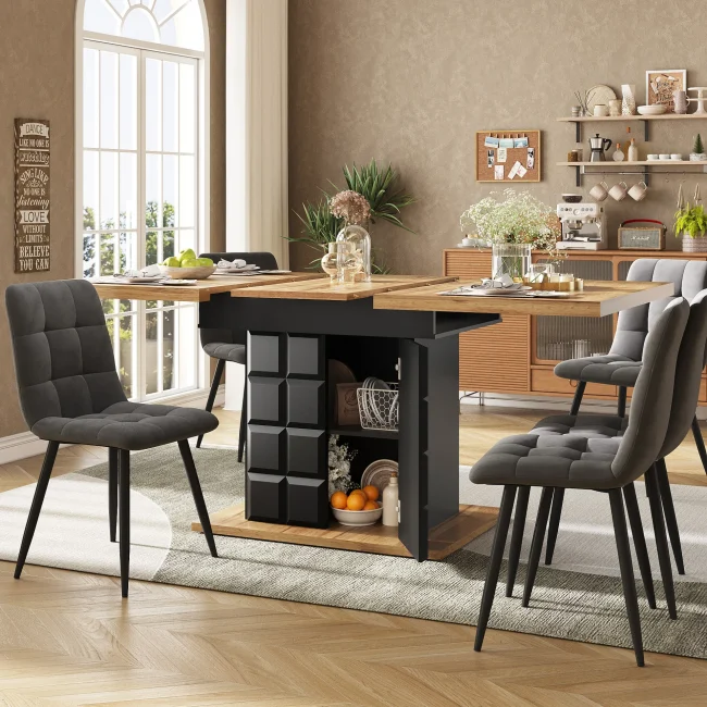 StayPlay Runaway Uitschuifbare Eettafel 140×80cm – MDF met geschikt voor 4-6 personen – Serie 2