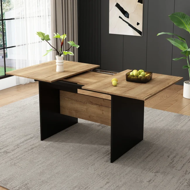 StayPlay Runaway Uitschuifbare Eettafel 180x80cm – MDF met geschikt voor 4-6 personen