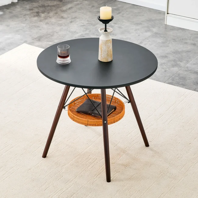 StayPlay Runaway Ronde Eettafel – MDF Zwart – Serie 2