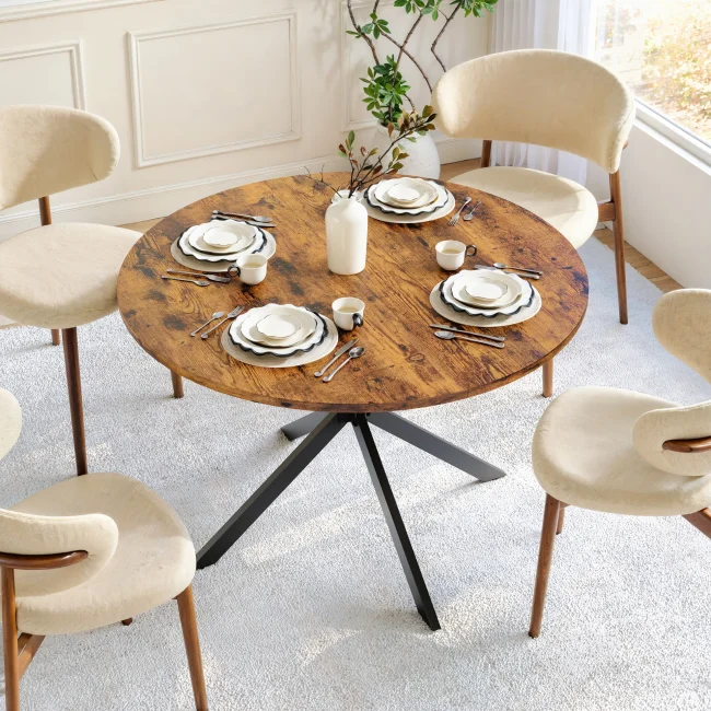 StayPlay Runaway Eettafel – Zwart met industriële stijl