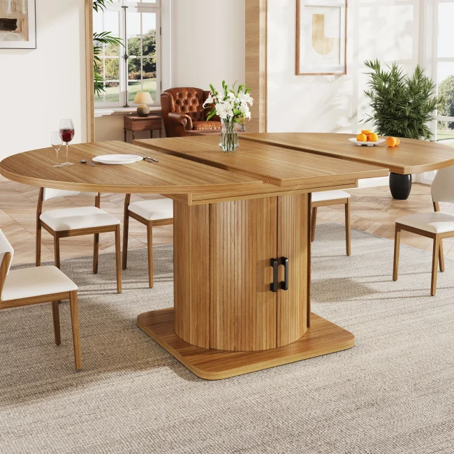 StayPlay Runaway Uitschuifbare Eettafel – MDF Bruin