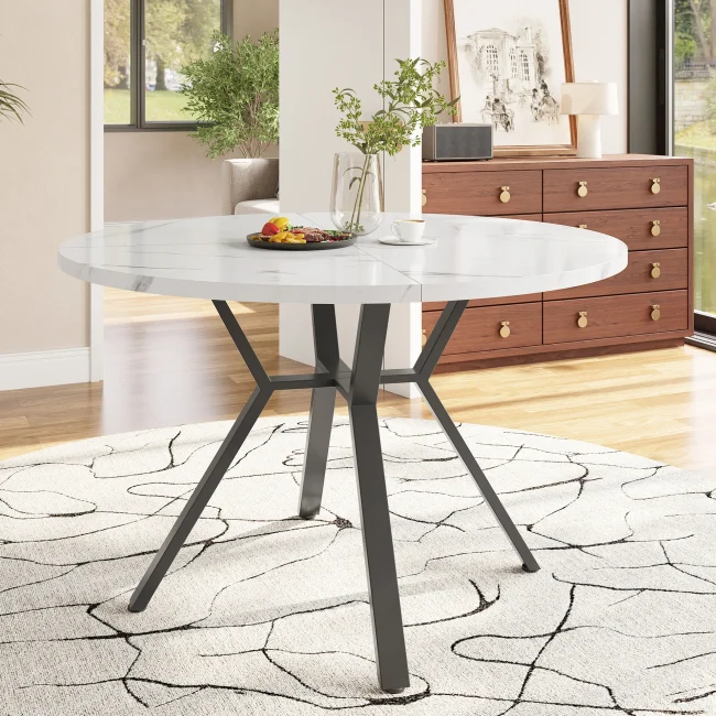 StayPlay Runaway Eettafel Ø100cm – MDF Zwart