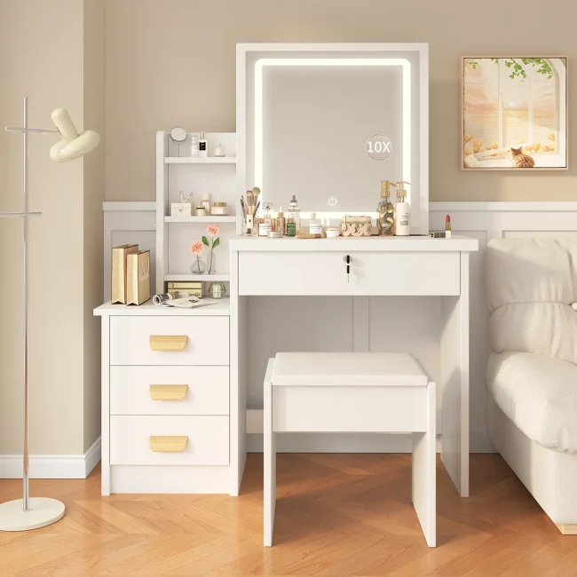 StayPlay Runaway Kaptafel/Bureau met opbergruimte en LED-verlichting