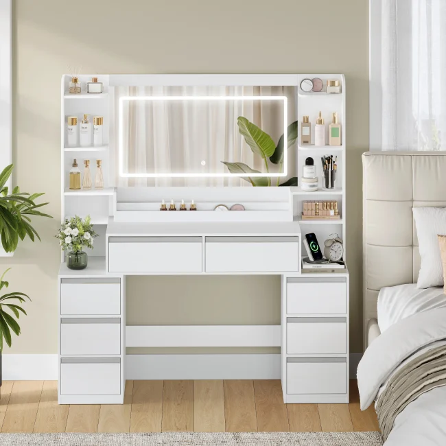 StayPlay Runaway Kaptafel – Wit met 8 laden