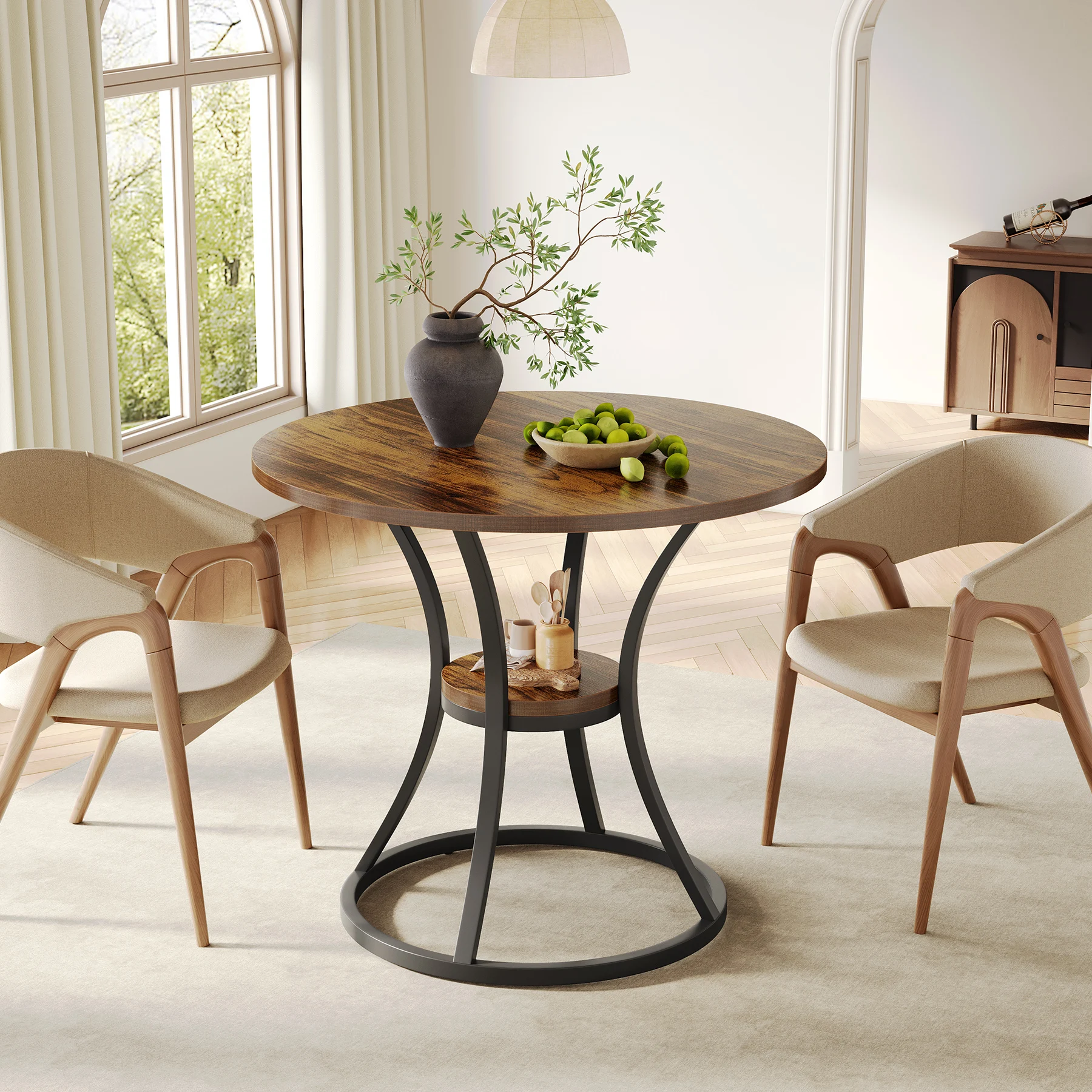 StayPlay Runaway Ronde Eettafel met opbergruimte en geschikt voor 4 personen