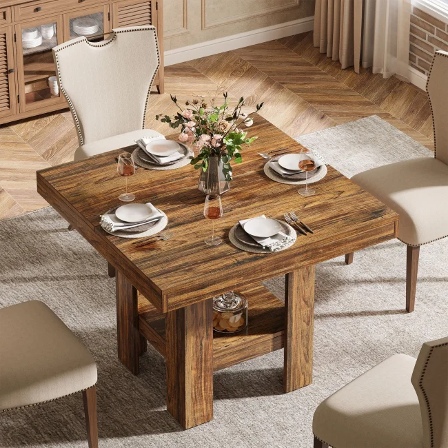 StayPlay Runaway Vierkante Eettafel met geschikt voor 4 personen – Serie 1
