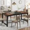 StayPlay Runaway Rechthoekige Eettafel 180x80cm met industriële stijl en geschikt voor 4-6 personen