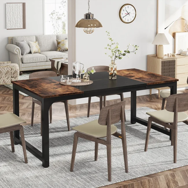 StayPlay Runaway Rechthoekige Eettafel 180x80cm met industriële stijl en geschikt voor 4-6 personen