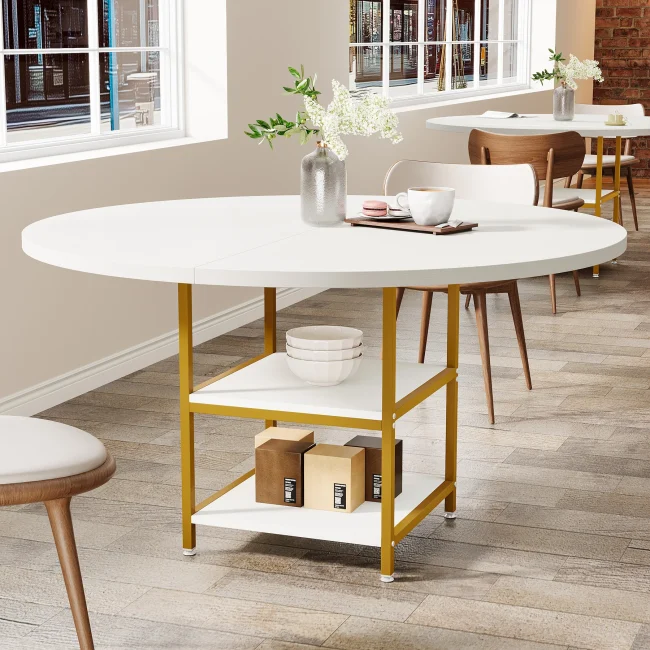StayPlay Runaway Ronde Eettafel met opbergruimte en geschikt voor 4-6 personen