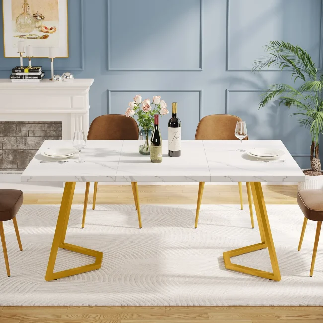 StayPlay Runaway Eettafel – Marmerlook Wit – Serie 1