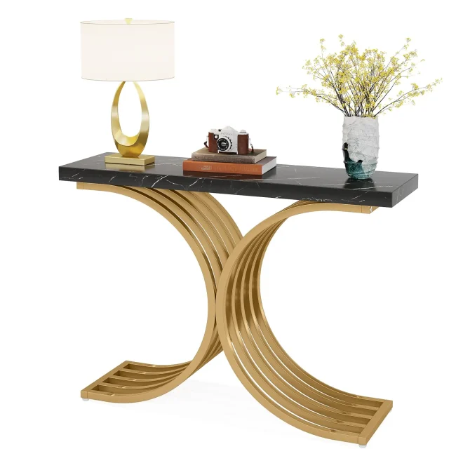 StayPlay Runaway Bijzettafel 100x30x80cm – Metaal Goud