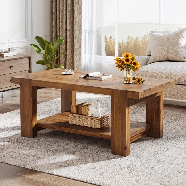 StayPlay Runaway Salontafel – Hout Bruin met opbergruimte – Serie 2
