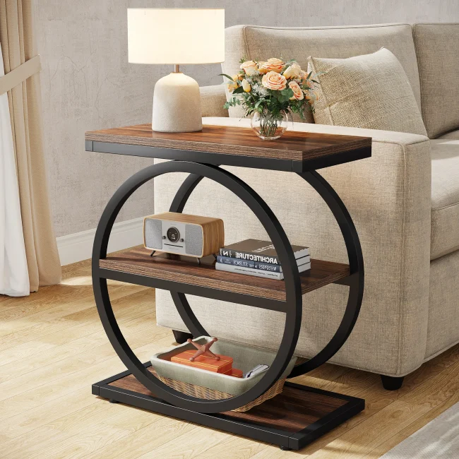 StayPlay Runaway Bijzettafel – Hout Zwart met opbergruimte