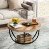 StayPlay Runaway Ronde Salontafel – Hout met opbergruimte – Serie 6