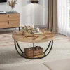 StayPlay Runaway Ronde Salontafel – Hout met opbergruimte – Serie 7