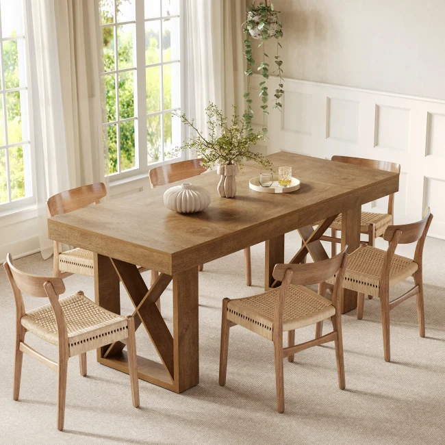 StayPlay Runaway Eettafel – Bruin met geschikt voor 4-6 personen