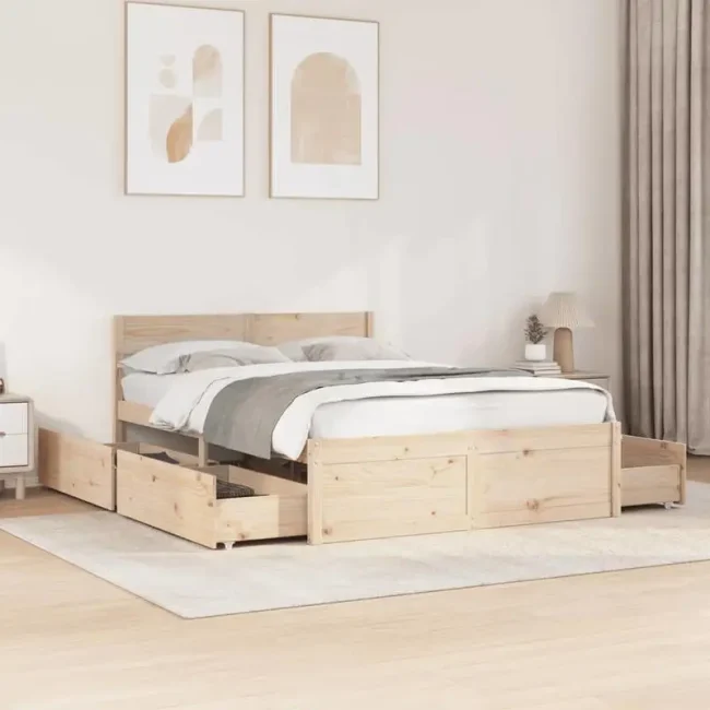StayPlay Runaway Bedframe 140x190cm – Massief Hout