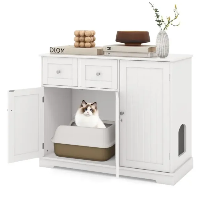 StayPlay Runaway Kattenbak – Wit
