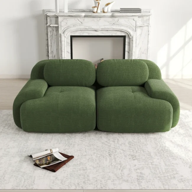 StayPlay Runaway Loveseat Bank met antislip onderkant en armleuningen