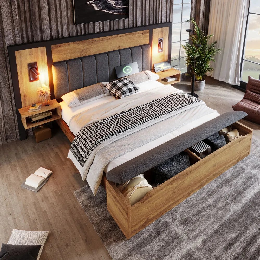 StayPlay Runaway Bedframe – Hout met opbergruimte