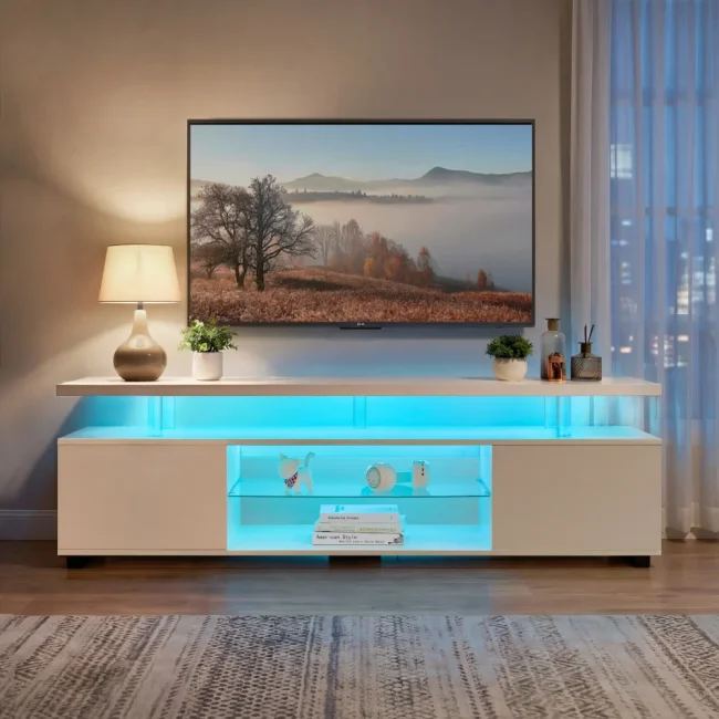StayPlay Runaway TV-kast 130×40×48cm met LED-verlichting