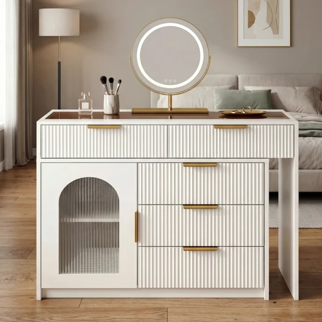 StayPlay Runaway Kaptafel 160x40cm – Wit met LED-verlichting