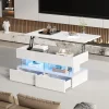 StayPlay Runaway Salontafel 100x50x46cm met opbergruimte en LED-verlichting