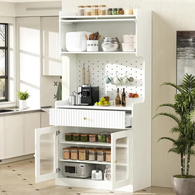 StayPlay Runaway Keukenkast – Glas met LED-verlichting en verstelbare planken