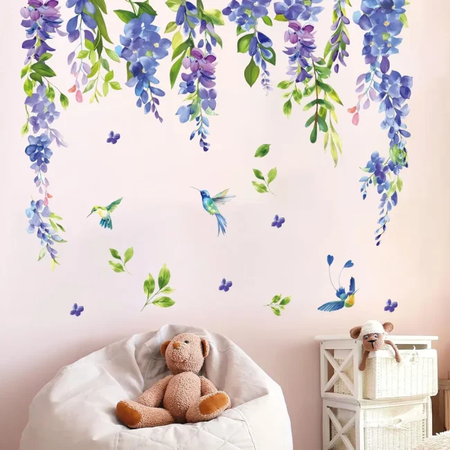 StayPlay Runaway Muursticker – Bloemenmotief – Serie 3