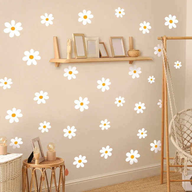 StayPlay Runaway Muursticker – Bloemenmotief met waterdicht