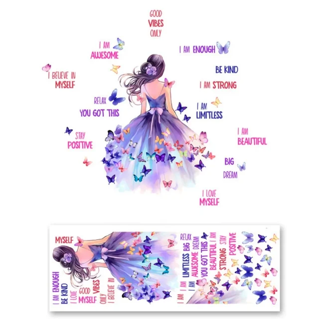 StayPlay Runaway Muursticker – Vlindermotief met zelfklevend – Serie 2