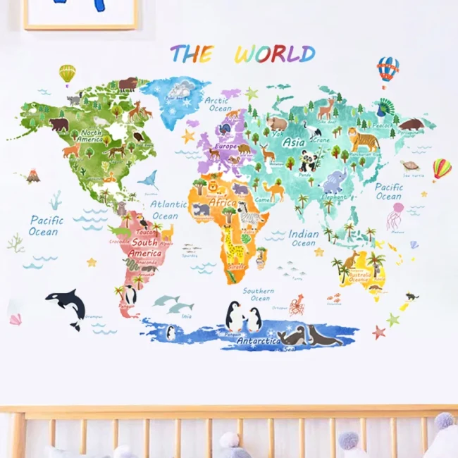 StayPlay Runaway Muursticker – Dierenmotief met herbruikbaar