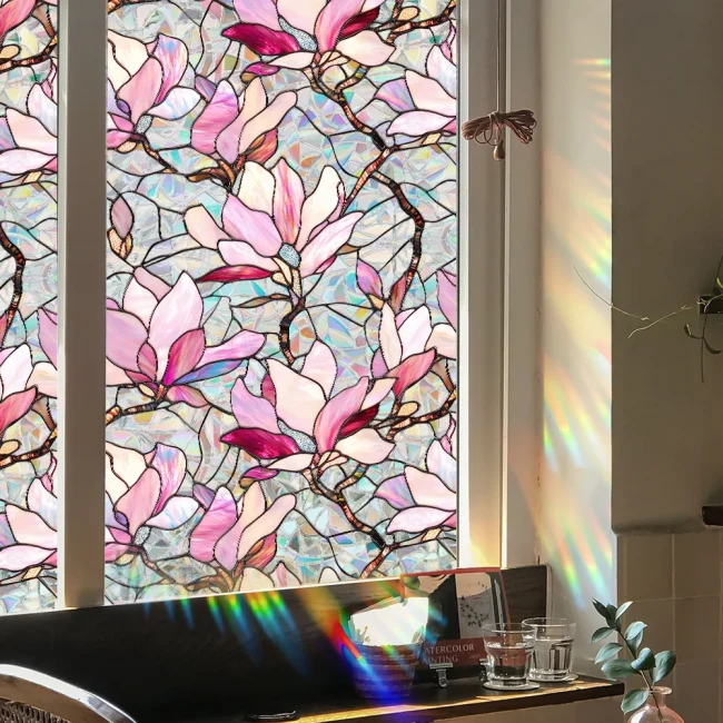 StayPlay Runaway Woonaccessoire – Bloemenmotief, Glas met zelfklevend – Serie 1