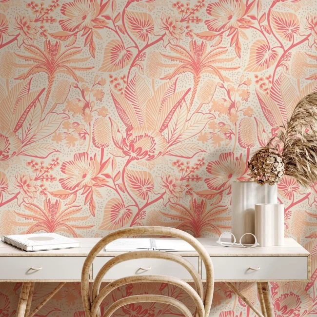 StayPlay Runaway Muursticker – Bloemenmotief met waterdicht en herbruikbaar