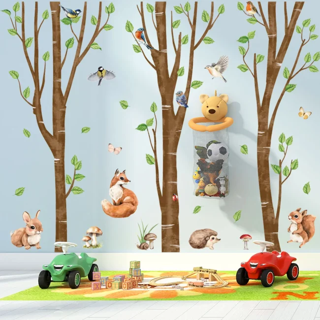 StayPlay Runaway Muursticker – Dierenmotief met zelfklevend – Serie 4