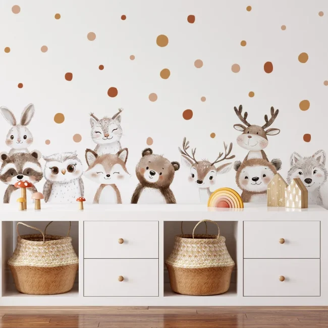 StayPlay Runaway Muursticker – Dierenmotief met zelfklevend – Serie 7