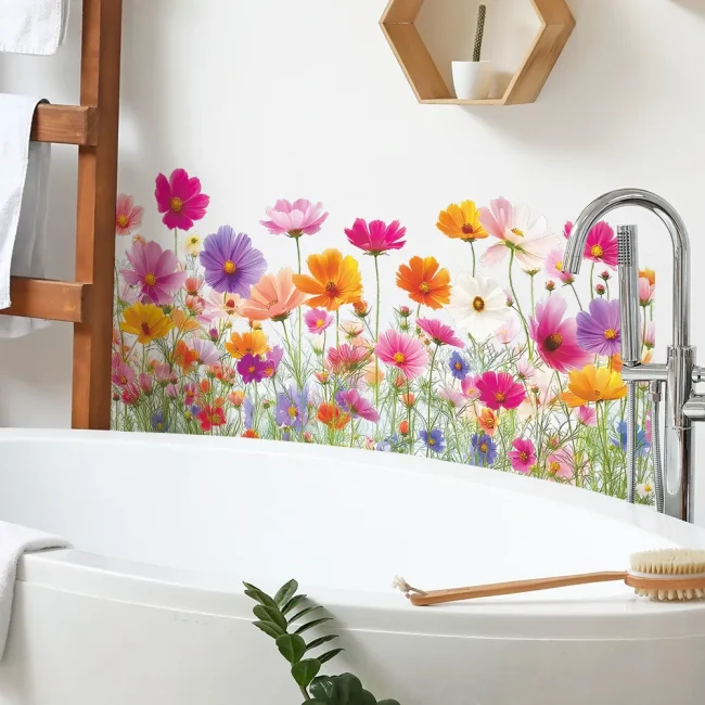 StayPlay Runaway Muursticker – Bloemenmotief met zelfklevend – Serie 1