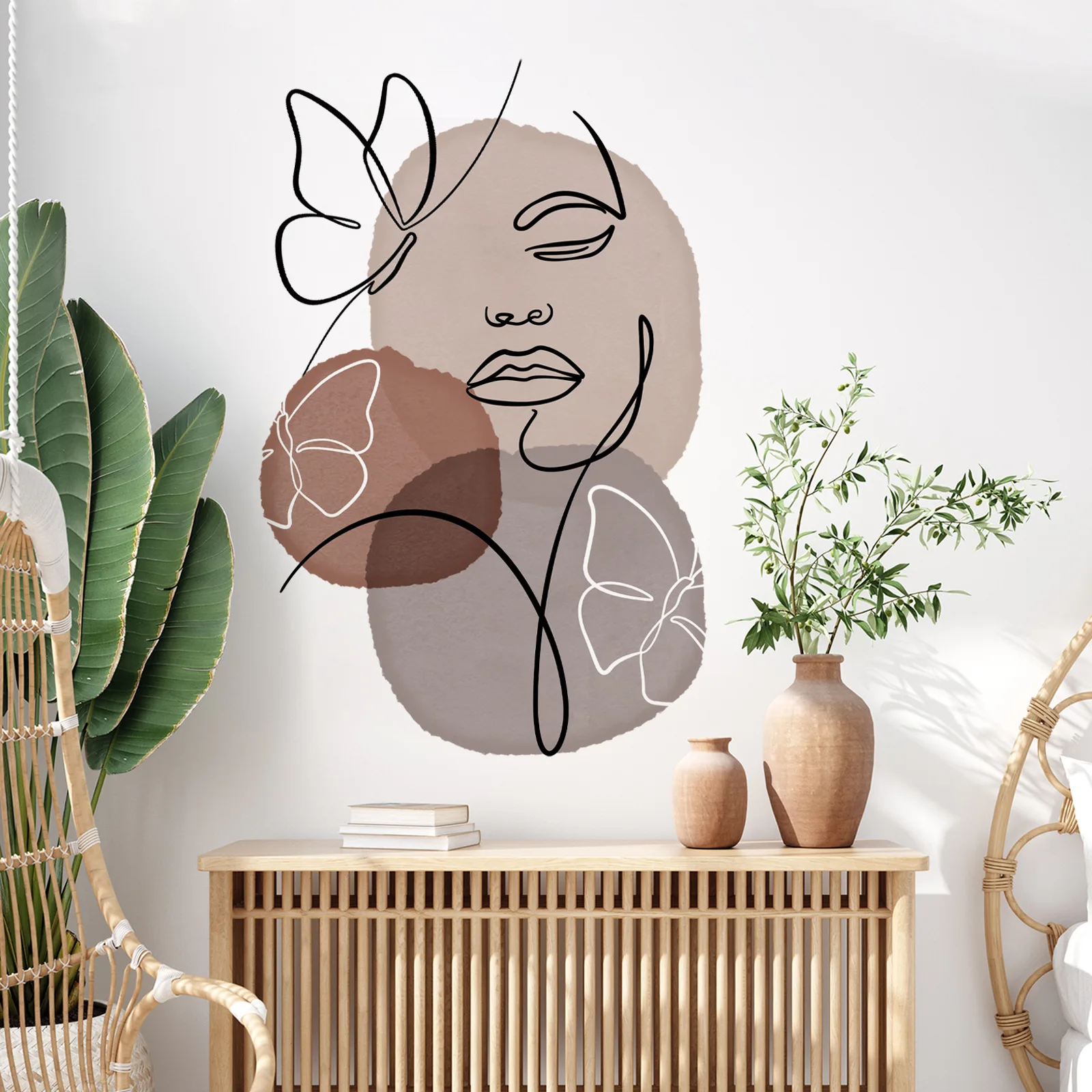 StayPlay Runaway Muursticker – Abstract motief met zelfklevend