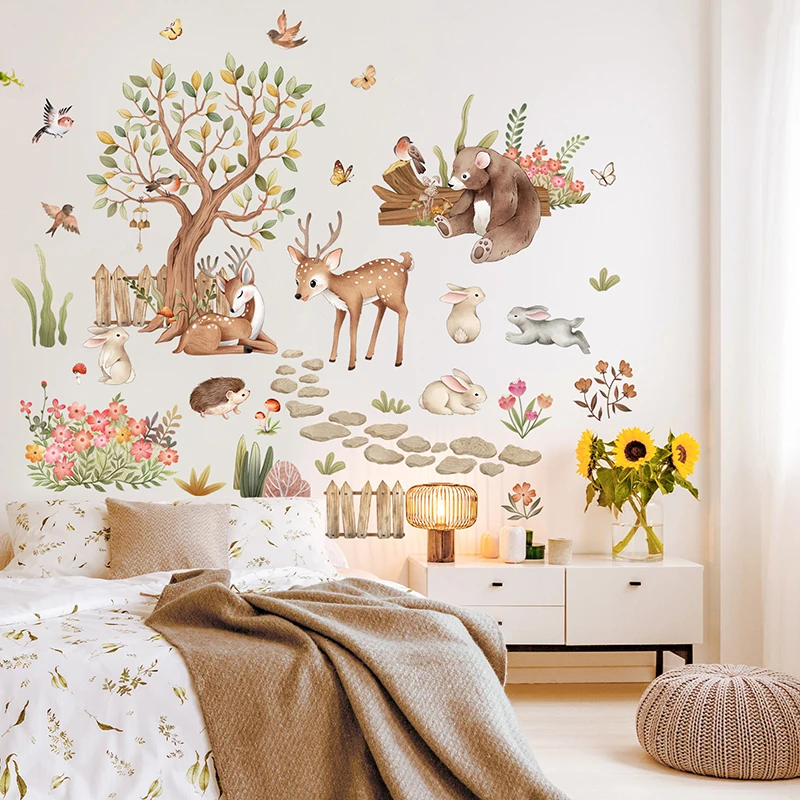 StayPlay Runaway Muursticker – Bloemenmotief – Zonnig