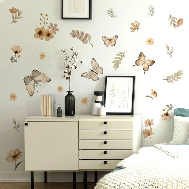 StayPlay Runaway Muursticker – Vlindermotief met zelfklevend – Serie 6
