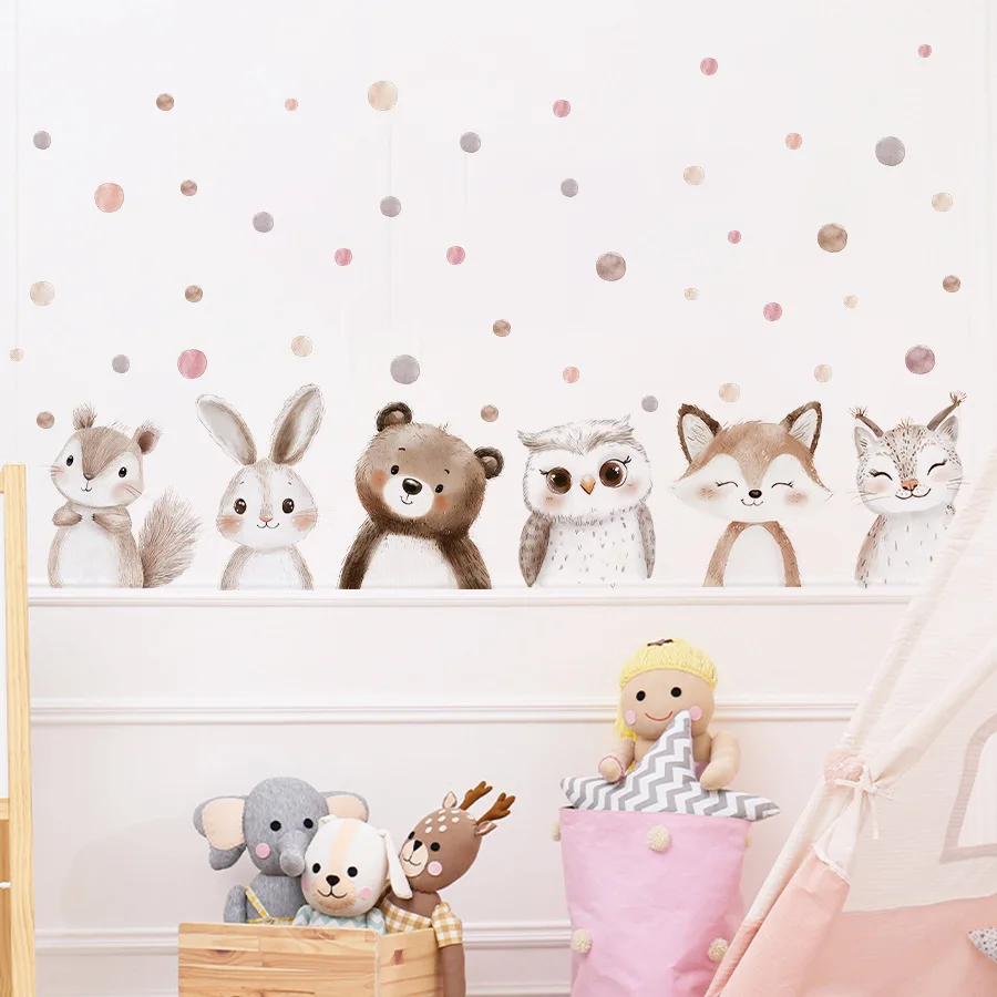 StayPlay Runaway Muursticker – Dierenmotief met zelfklevend – Serie 10