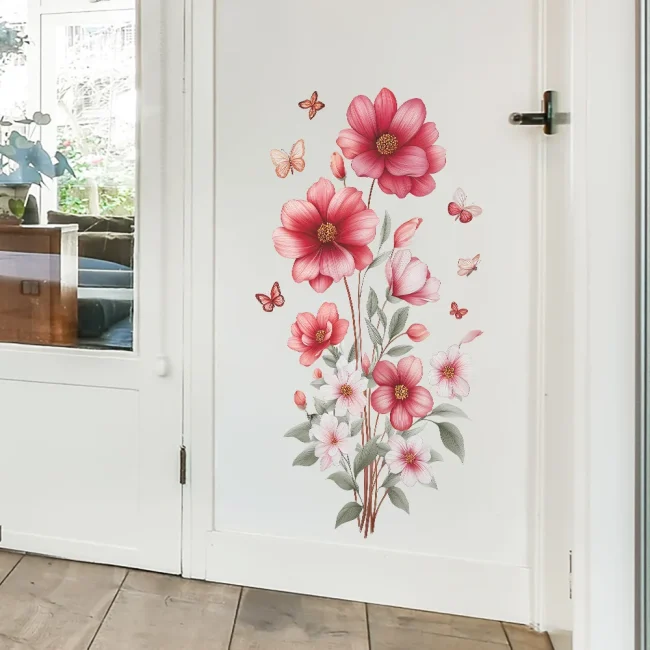 StayPlay Runaway Muursticker – Bloemenmotief met zelfklevend – Serie 5